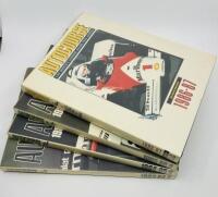 AUTOCOURSE: A collection of four Autocourse annuals Volumes 33-36&nbsp;inclusive (covering the period 1983-1984&nbsp;to 1986-1987), all in very good condition with dust jackets wrapped in protective plastic [Location: Sydney]