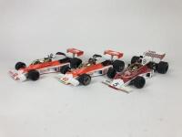 FORD: Three 1:18 scale McLaren Ford Formula 1 racing cars produced by MiniChamps (NB description) - 2