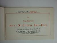 ROLLS-ROYCE: A re-print Rolls-Royce information booklet featuring the 40-50 H.P Six Cylinder Rolls-Royce. - 2
