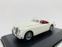 JAGUAR: A 1:43 scale model by Oxford of the XK150 Roadster in Old English White, in original packaging [Location: Sydney}