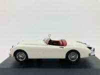JAGUAR: A 1:43 scale model by Oxford of the XK150 Roadster in Old English White, in original packaging [Location: Sydney} - 2