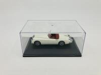 JAGUAR: A 1:43 scale model by Oxford of the XK150 Roadster in Old English White, in original packaging [Location: Sydney} - 4