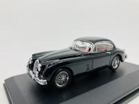 JAGUAR: A 1:43 scale model by Oxford of the XK150 FHC in Black, in original packaging [Location: Sydney]