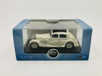 JAGUAR: A 1:43 scale model by Oxford of the SS 2 1/2-litre Saloon in Cream, in original packaging [Location: Sydney] - 5
