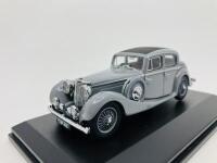 JAGUAR: A 1:43 scale model by Oxford of the SS 2 1/2-litre Saloon in Lavender, in original packaging [Location: Sydney]