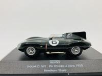 JAGUAR: A 1:43 scale model by Quartzo&nbsp;of the D-type 1955 Le Mans winner, Limited Edition in original packaging [Location: Sydney]