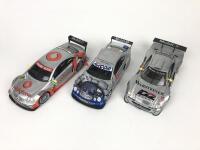 MERCEDES BENZ: Three 1:18 scale Mercedes CLK racing cars produced by Maisto (NB description) - 2