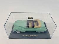 LINCOLN: A 1:43 scale model by IXO Models of the 1939 Lincoln Continental cabriolet in green, complete with original packaging [Location: Sydney] - 6