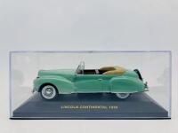 LINCOLN: A 1:43 scale model by IXO Models of the 1939 Lincoln Continental cabriolet in green, complete with original packaging [Location: Sydney] - 7