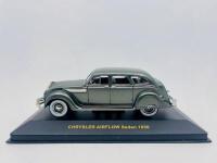 CHRYSLER: A 1:43 scale model by IXO Models of the 1936&nbsp;Chrysler Airflow Sedan in silver, complete with original packaging [Location: Sydney]