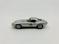 Jaguar: A resin&nbsp;1:43 scale model by Provence Moulage of the E-type Lightweight in 1964 Le Mans livery, in original packaging [Location: Sydney] - 2