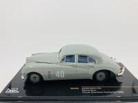 JAGUAR: A 1:43 scale model by IXO Models of the 1953 Mark VII Stirling Moss' Silverstone winner, in original packaging [Location: Sydney]