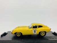 JAGUAR: A 1:43 scale model by Box of the E-type FHC in 1988 Targa Florio livery, in original packaging [Location: Sydney]
