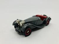JAGUAR: A 1:43 scale model by Milestone of the 1936 SS100 in Grey, in original packaging but missing outer box [Location: Sydney]