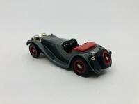 JAGUAR: A 1:43 scale model by Milestone of the 1936 SS100 in Grey, in original packaging but missing outer box [Location: Sydney] - 2