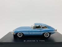 JAGUAR: A 1:43 scale model by Kyosho of the E-type FHC in blue, in original packaging [Location: Sydney]