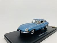 JAGUAR: A 1:43 scale model by Kyosho of the E-type FHC in blue, in original packaging [Location: Sydney] - 2