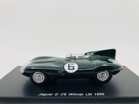 JAGUAR: A 1:43 scale model by Spark of the D-type 1955 Le Mans winner, in original packaging [Location: Sydney]