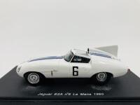 Jaguar: A 1:43 scale model by Spark of the 1960 E2A in Le Mans livery, in original packaging [Location: Sydney] - 3