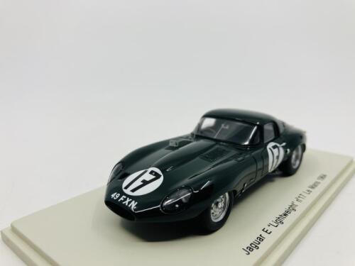 159 · Jaguar: A 1:43 scale model by Spark of the E-type Lightweight 'Low Drag' Coupe in 1964 Le Mans livery, in original packaging [Location: Sydney]