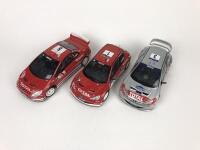 PEUGEOT: Three 1:18 scale Peugeot rally cars produced by AutoArt (NB description) - 9