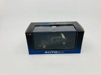 Jaguar: A 1:43 scale model by AutoArt of the XJR in Black, in original packaging [Location: Sydney] - 2