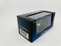 Jaguar: A 1:43 scale model by AutoArt of the XJR in Black, in original packaging [Location: Sydney] - 3