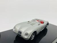 Jaguar: A 1:43 scale model by AutoArt of the C-type in Silver, in original packaging [Location: Sydney] - 5