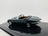 Jaguar: A 1:43 scale model by AutoArt of the E-type Series 3 V12 Roadster in Green, in original packaging [Location: Sydney] - 6