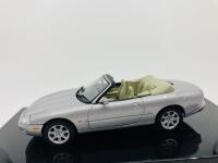 Jaguar: A 1:43 scale model by AutoArt of the XK8 Convertible&nbsp;in Platinum Silver, in original packaging [Location: Sydney]