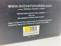 Jaguar: A 1:43 scale model by AutoArt&nbsp;of the D-type 1955 Le Mans winner, in original packaging [Location: Sydney] - 3