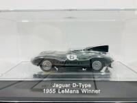 Jaguar: A 1:43 scale model by AutoArt&nbsp;of the D-type 1955 Le Mans winner, in original packaging [Location: Sydney] - 4