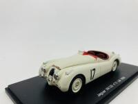 Jaguar: A 1:43 scale model by Spark of the XK120 Roadster in 1950&nbsp;Le Mans livery, in original packaging [Location: Sydney]