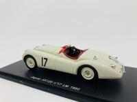 Jaguar: A 1:43 scale model by Spark of the XK120 Roadster in 1950&nbsp;Le Mans livery, in original packaging [Location: Sydney] - 2