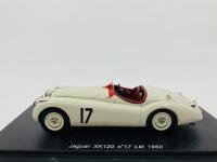 Jaguar: A 1:43 scale model by Spark of the XK120 Roadster in 1950&nbsp;Le Mans livery, in original packaging [Location: Sydney] - 3
