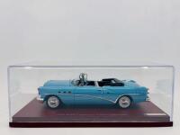 BUICK: A 1:43 scale model by TrueScale Minatures of the 1954 Buick Century 2 Door Convertible&nbsp;in blue, complete with original packaging [Location: Sydney] - 5