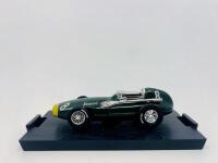 VANWALL: A 1:43 scale model by Brumm&nbsp;of the 1958 Vanwall Formula 1, race winner of the 1958 Moroccan Grand Prix,&nbsp;driven by Stirling Moss,&nbsp;complete with original packaging [Location: Sydney]&nbsp;
