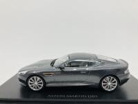 Aston Martin: A 1:43 scale model by Kyosho of the Vanquish in Meteorite Silver, in original packaging [Location: Sydney]