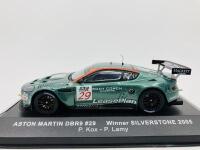 Aston Martin: A 1:43 scale model by Aston Martin Racing&nbsp;of the DBR9 in 2005 Silverstone livery, in original packaging [Location: Sydney]