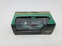 Aston Martin: A 1:43 scale model by Aston Martin Racing&nbsp;of the DBR9 in 2005 Silverstone livery, in original packaging [Location: Sydney] - 2