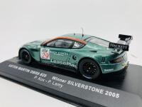 Aston Martin: A 1:43 scale model by Aston Martin Racing&nbsp;of the DBR9 in 2005 Silverstone livery, in original packaging [Location: Sydney] - 5