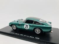 Aston Martin: A 1:43 scale model by Spark of the DB4 GT in 1959 Le Mans livery, in original packaging [Location: Sydney] - 5