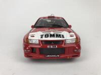 MITSUBISHI: Three 1:18 scale Mitsubishi Lancer rally cars produced by AutoArt (NB description) - 5