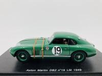 Aston Martin: A 1:43 scale model by Spark of the DB2 Team Car in 1949 Le Mans livery, in original packaging [Location: Sydney]