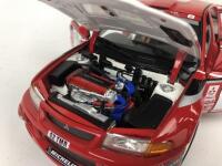MITSUBISHI: Three 1:18 scale Mitsubishi Lancer rally cars produced by AutoArt (NB description) - 11