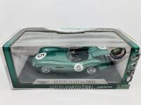 Aston Martin: A 1:18 scale model by Shelby Collectibles Inc. of the DBR/1 in 1959 Le Mans winning livery, in original packaging [Location: Sydney] - 2