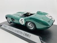 Aston Martin: A 1:18 scale model by Shelby Collectibles Inc. of the DBR/1 in 1959 Le Mans winning livery, in original packaging [Location: Sydney] - 5