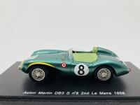 Aston Martin: A 1:43 scale model by Spark of the DB3/S in 1956 Le Mans livery, in original packaging [Location: Sydney]
