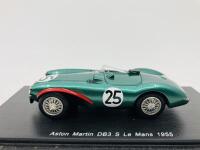 Aston Martin: A 1:43 scale model by Spark of the DB3/S in 1955 Le Mans livery, in original packaging [Location: Sydney]
