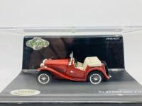 M.G.: A 1:43 scale model by Vitesse of the TC in red, Limited Edition (3,720 pieces), in original packaging [Location: Sydney]
